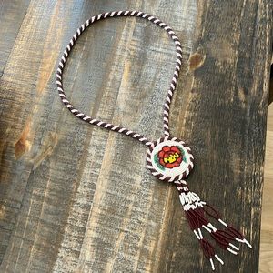 Handcrafted Native American Beaded Bolo
